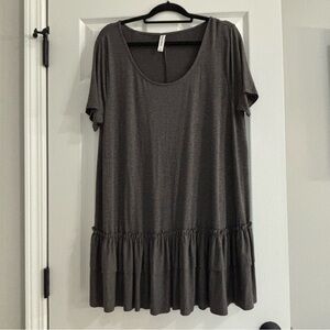 Zenena Elegant Gray Women's Top